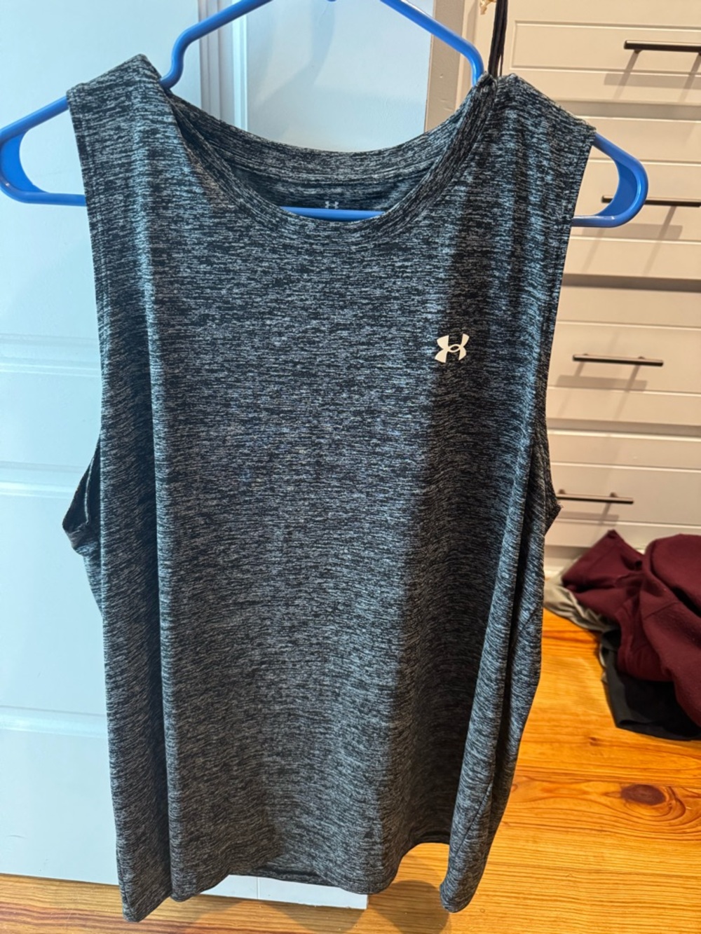 Under Armour Dark Heather Gray Women's Performance Muscle Tank